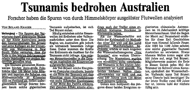 Artikel "DIE WELT", 20. September 2002