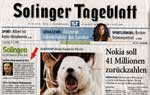 Solinger Tageblatt Titel