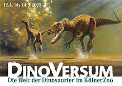 Plakat Dinoversum, K&ouml;ln